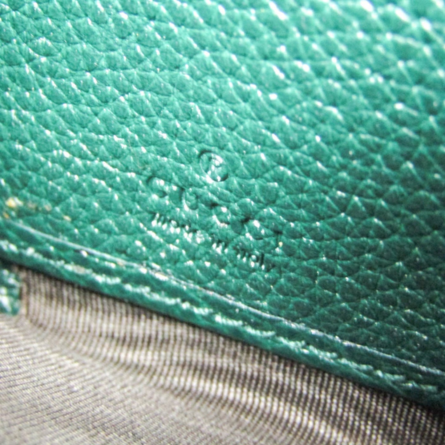 Gucci Zumi Green Leather Wallet Accessories