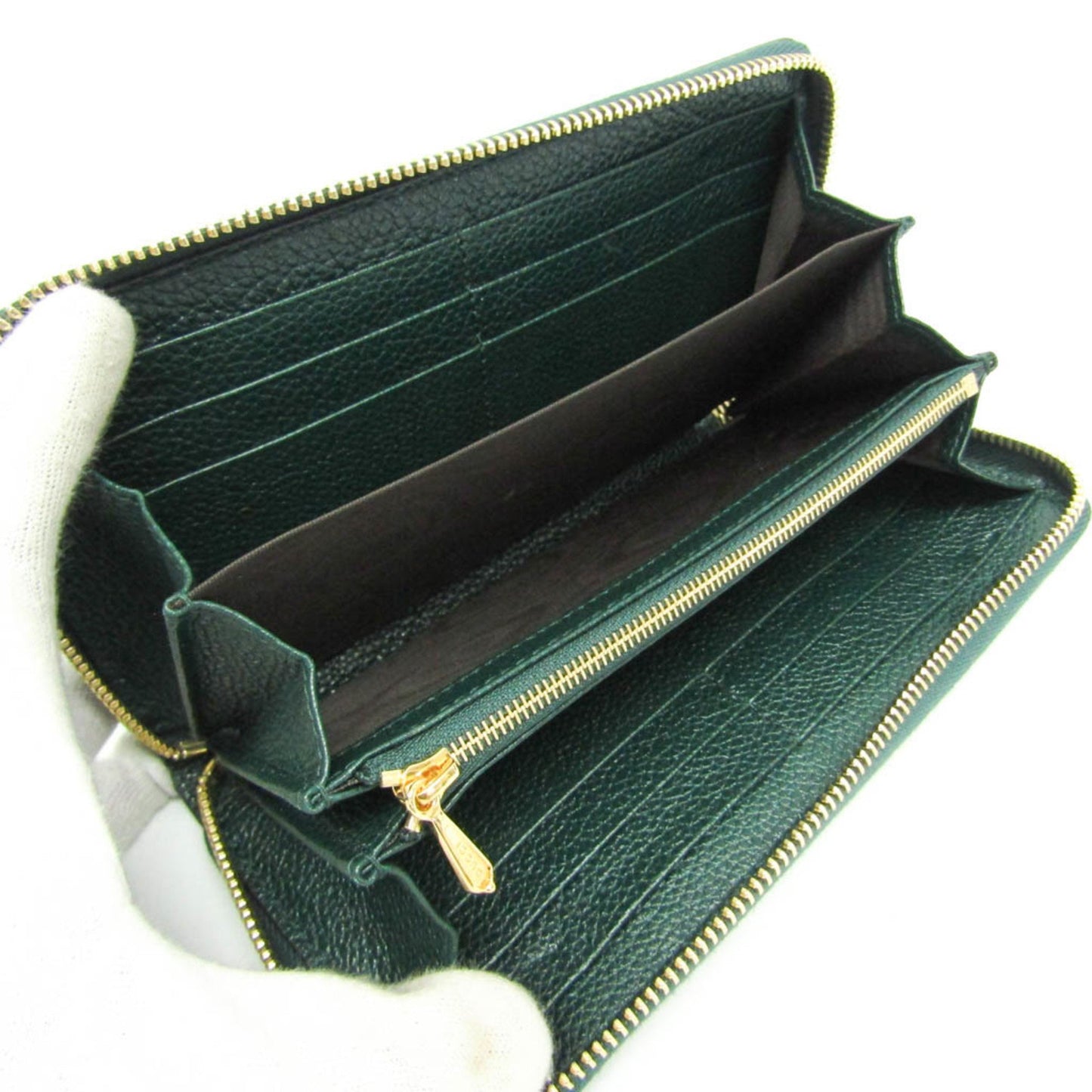 Gucci Zumi Green Leather Wallet Accessories