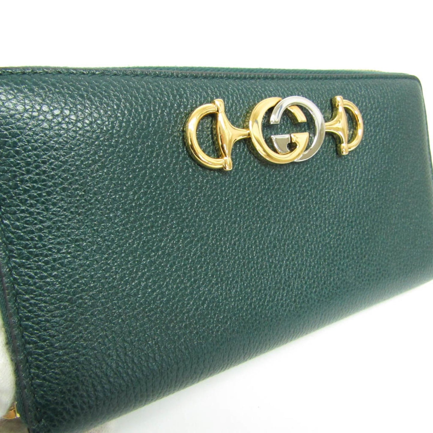 Gucci Zumi Green Leather Wallet Accessories