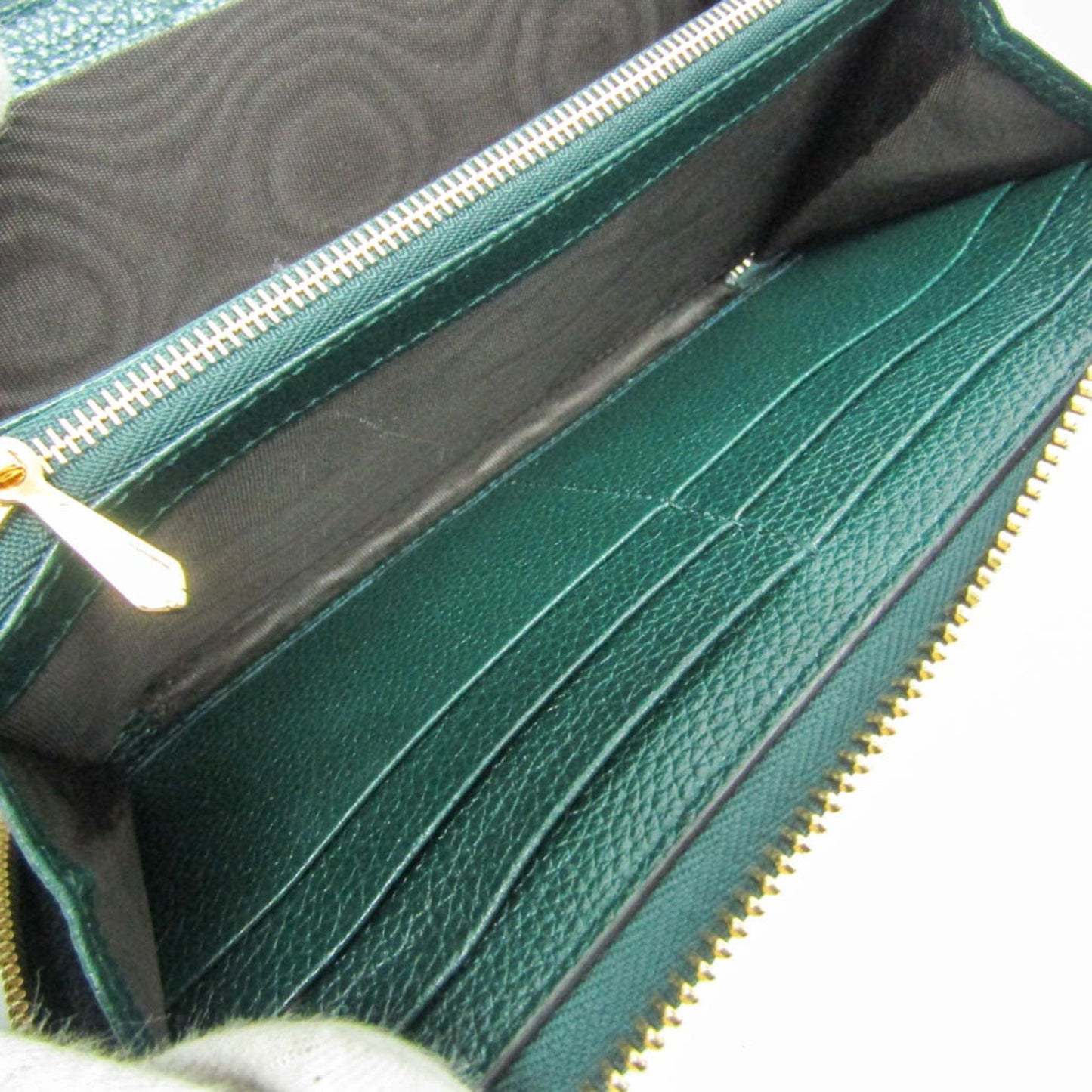 Gucci Zumi Green Leather Wallet Accessories