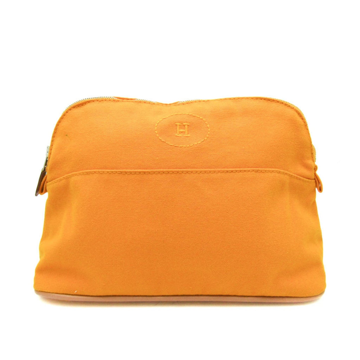 Hermès Bolide Yellow Cotton Clutch Bag