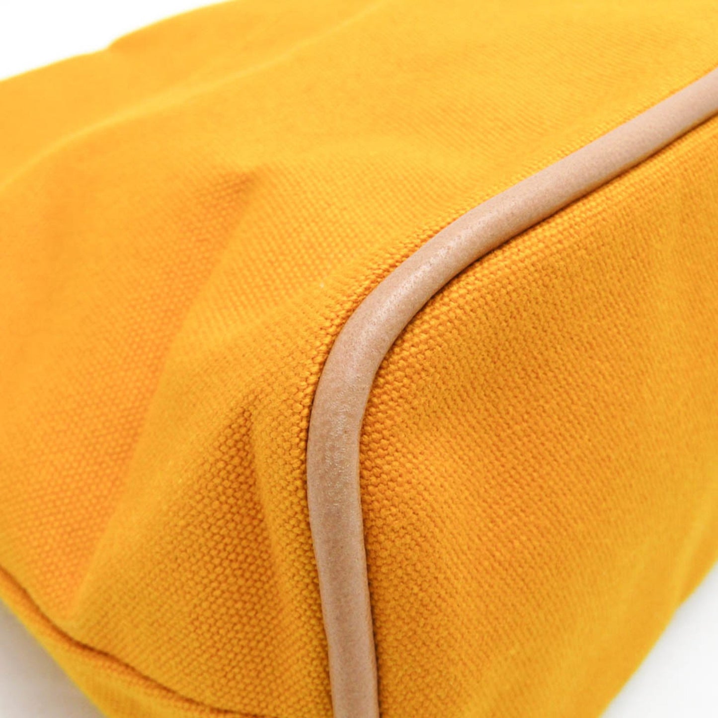 Hermès Bolide Yellow Cotton Clutch Bag