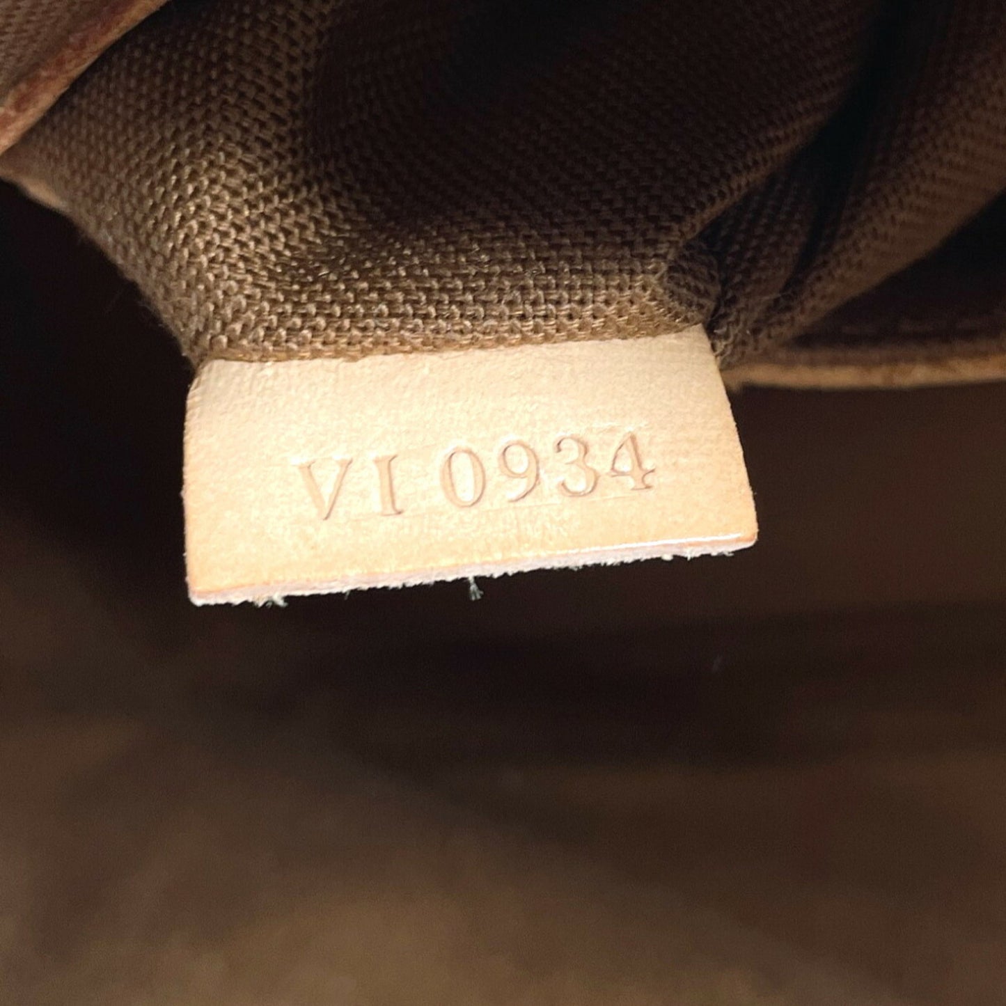 Louis Vuitton Alma Brown Canvas Hand Bag