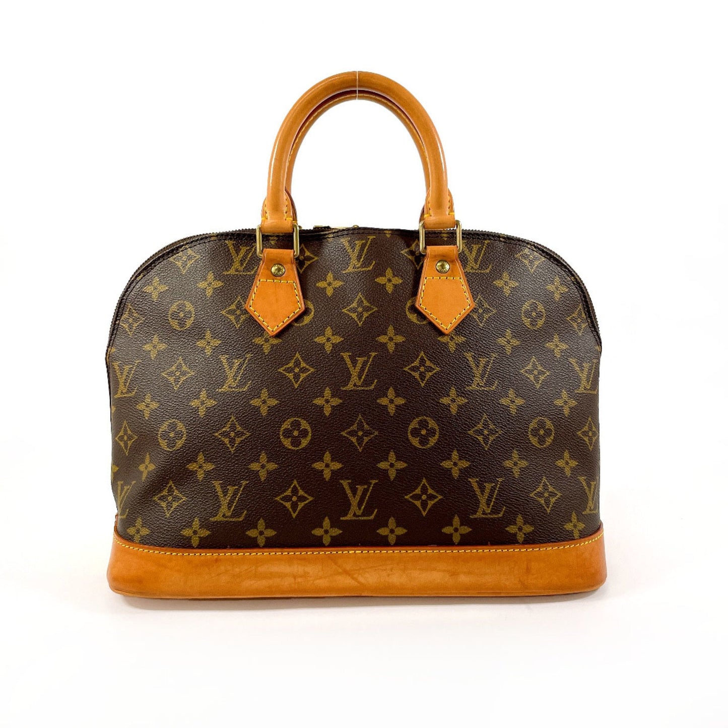 Louis Vuitton Alma Brown Canvas Hand Bag