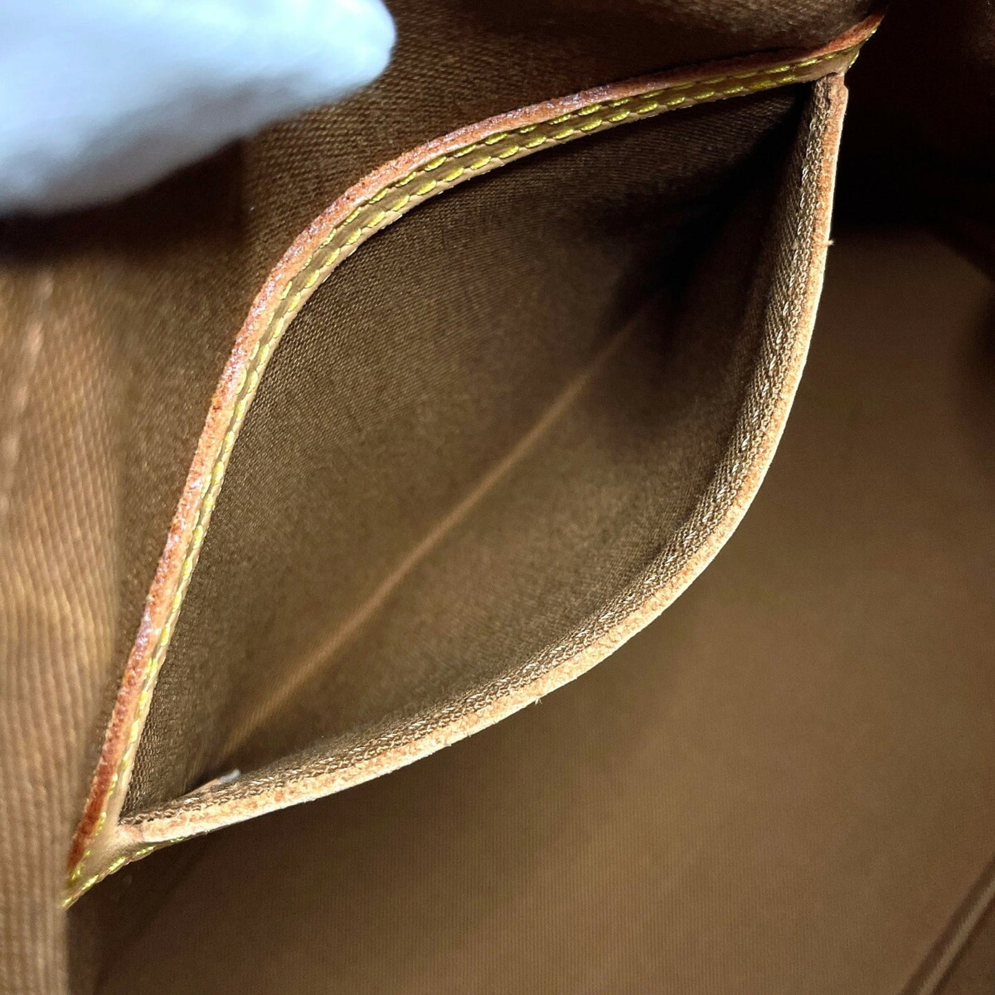 Louis Vuitton Alma Brown Canvas Hand Bag