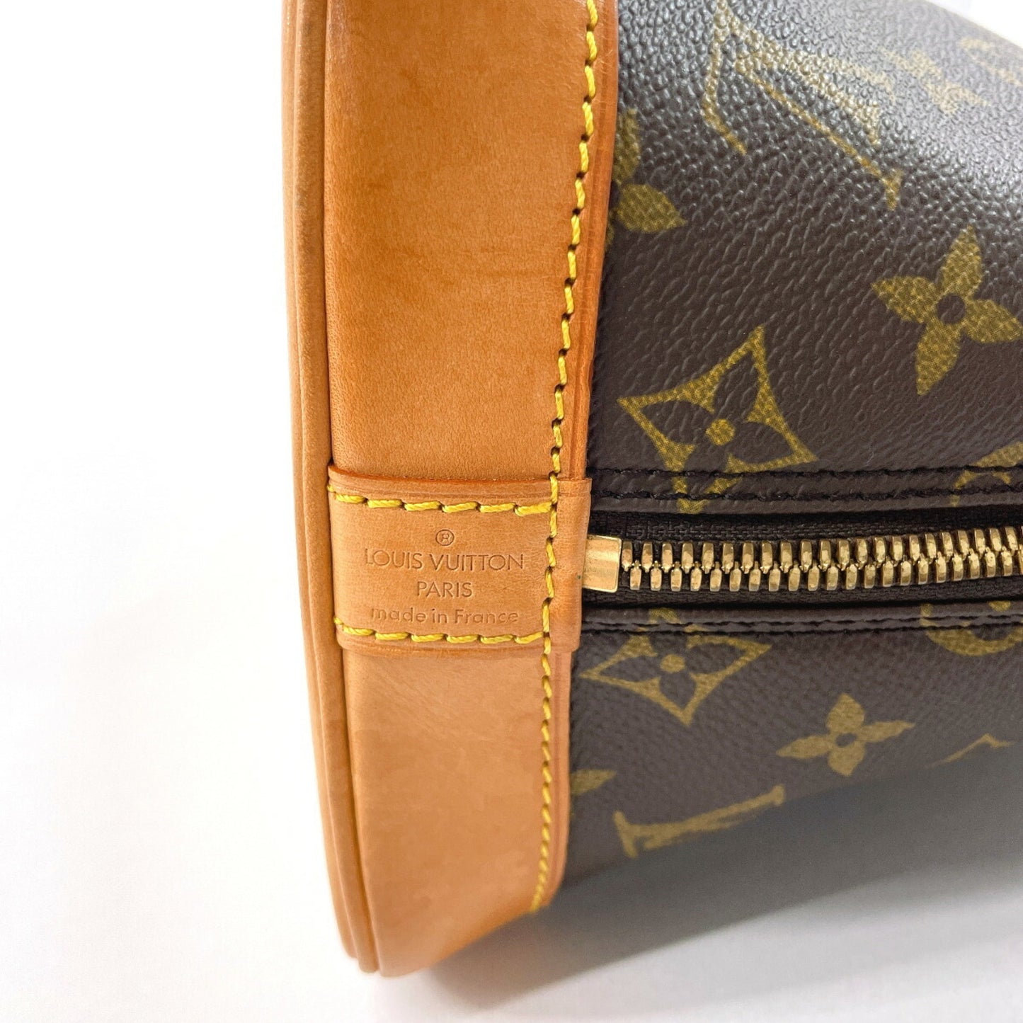 Louis Vuitton Alma Brown Canvas Hand Bag