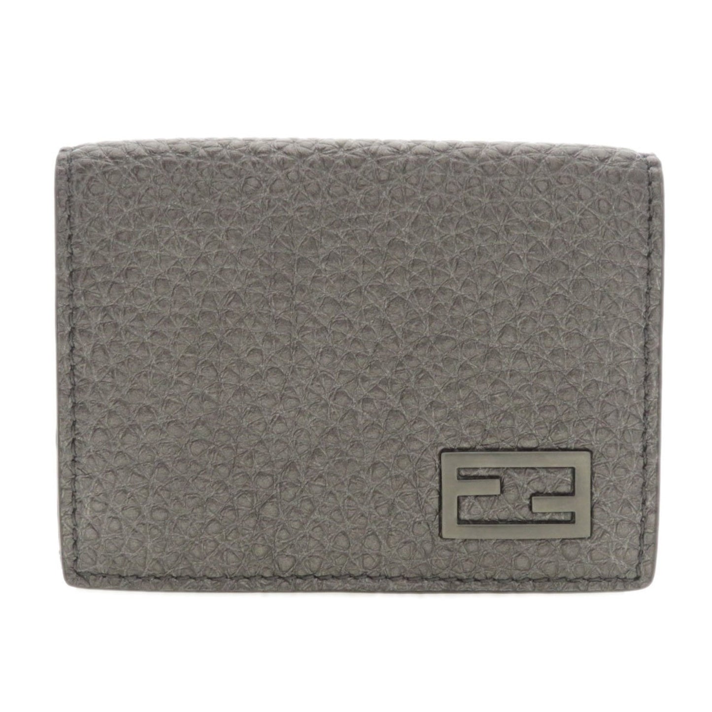 Fendi Micro Trifold Wallet Grey Pony-style Calfskin Wallet Accessories