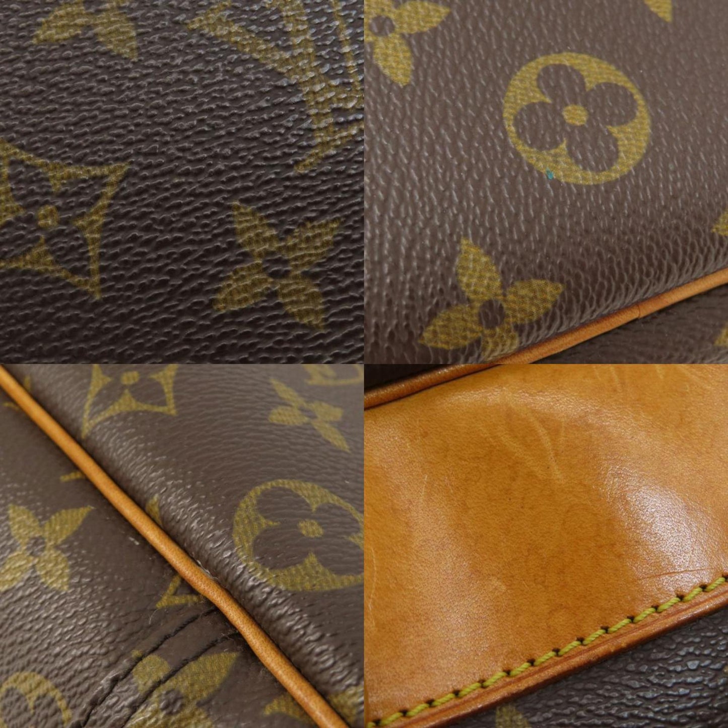 Louis Vuitton Deauville Brown Canvas Hand Bag