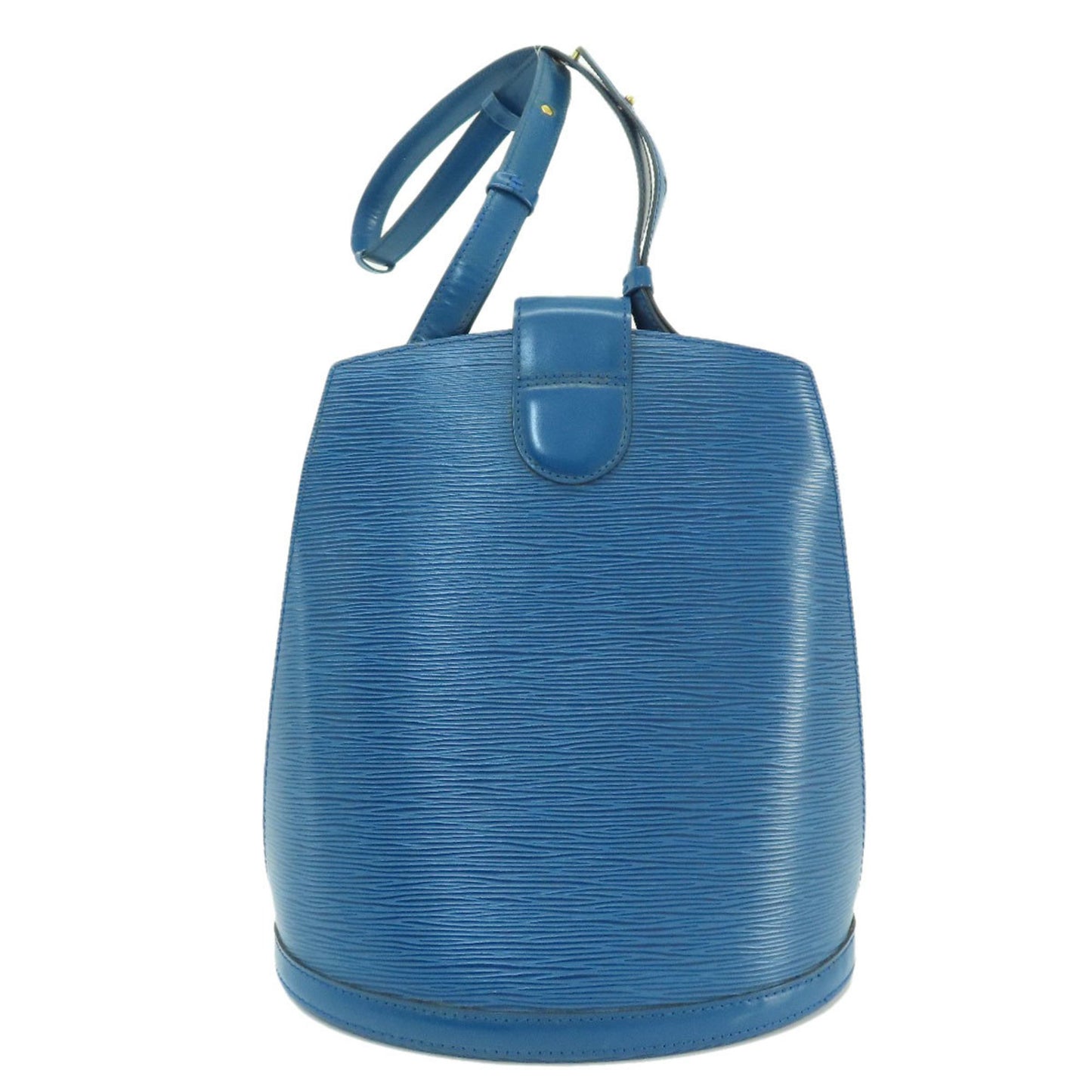 Louis Vuitton Cluny Blue Leather Shoulder Bag