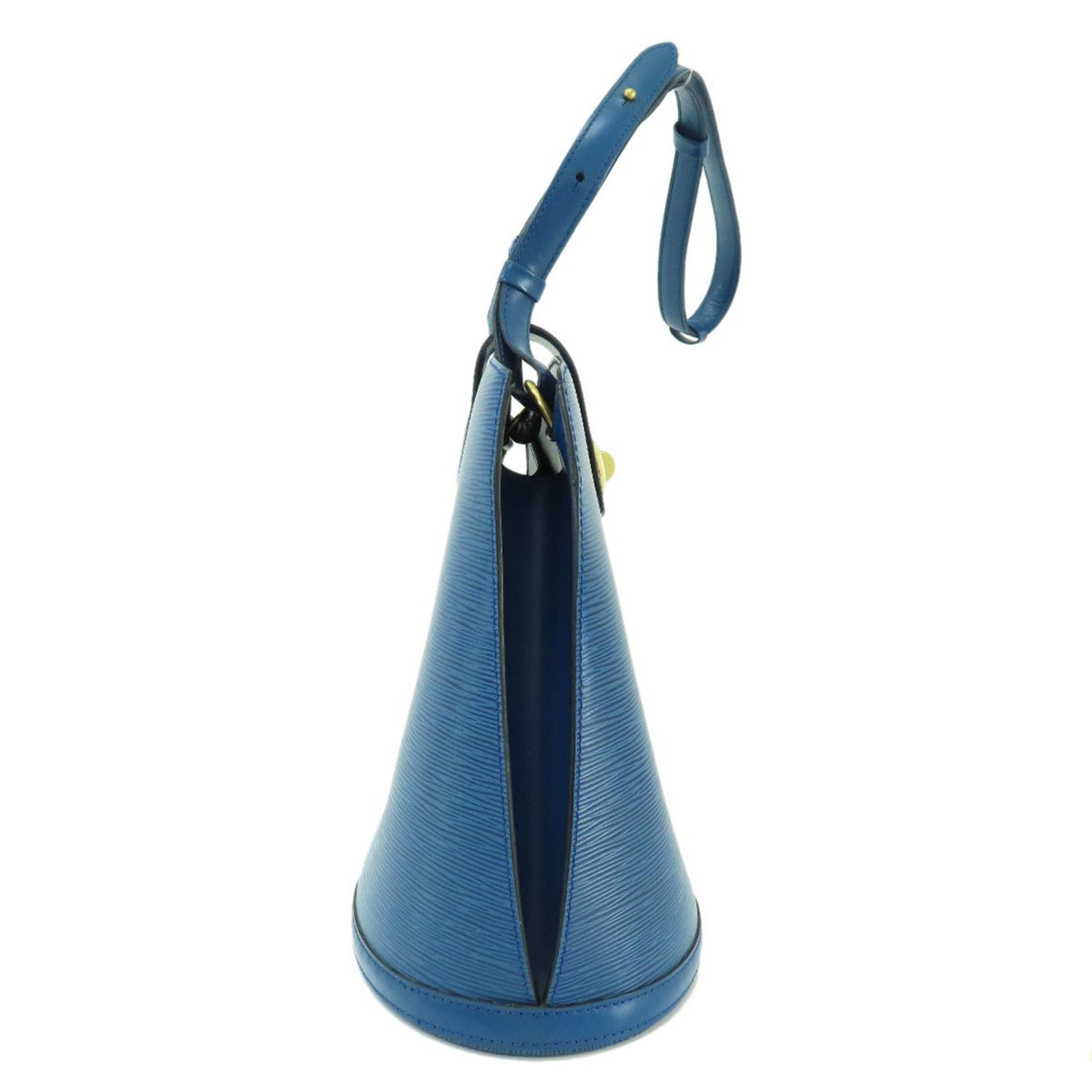 Louis Vuitton Cluny Blue Leather Shoulder Bag