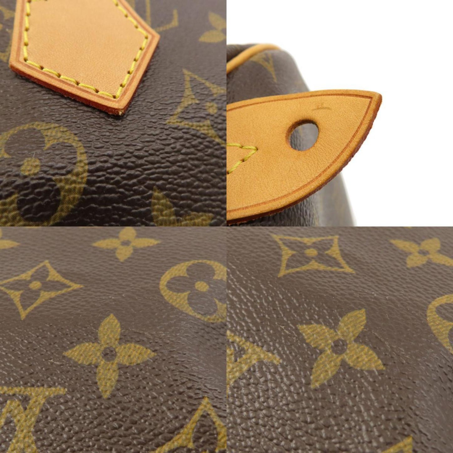 Louis Vuitton Speedy 35 Brown Canvas Hand Bag