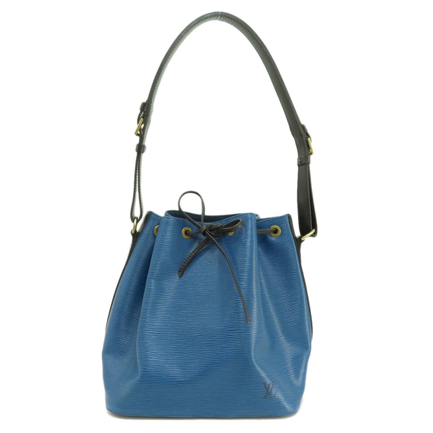 Louis Vuitton Petit Noé Blue Leather Shoulder Bag