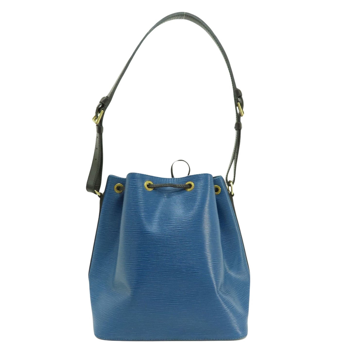 Louis Vuitton Petit Noé Blue Leather Shoulder Bag