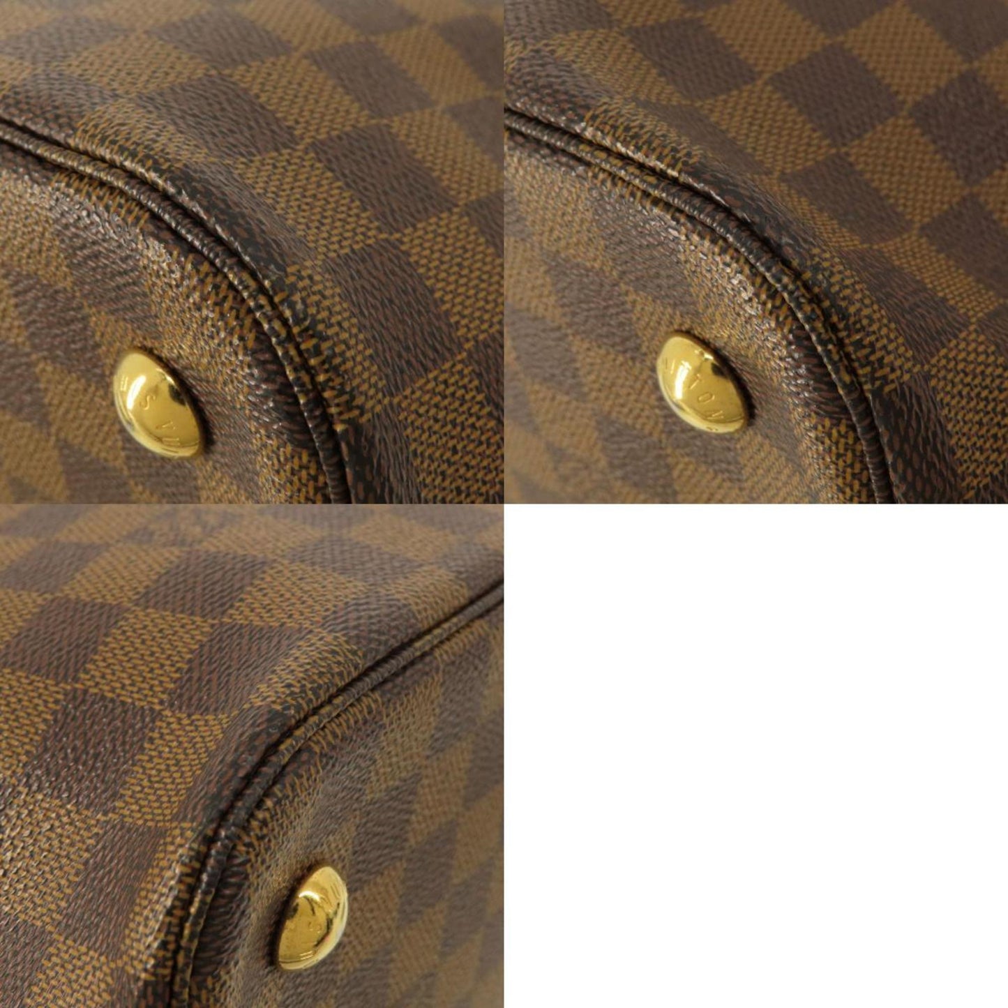 Louis Vuitton BELMONT Brown Canvas Tote Bag