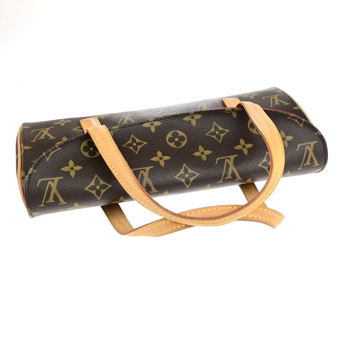 Louis Vuitton Sonatine Brown Canvas Hand Bag