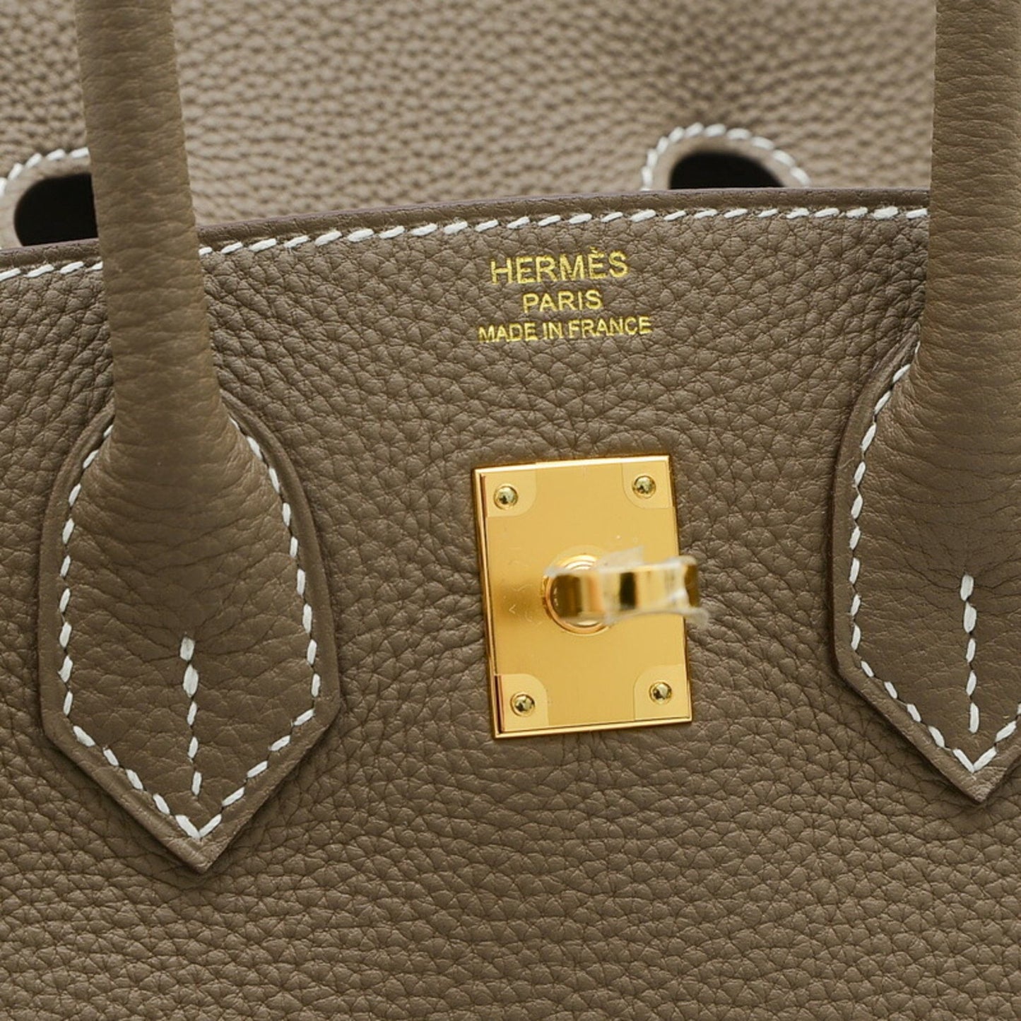 Hermès Birkin 25 Grey Leather Hand Bag