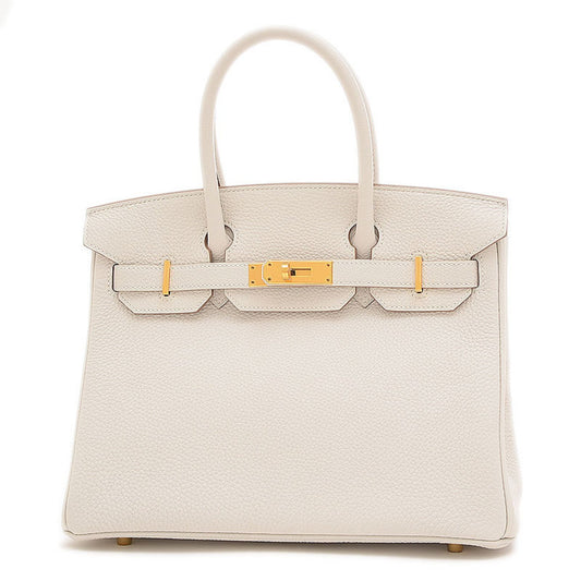 Hermès Birkin 30 Grey Leather Hand Bag