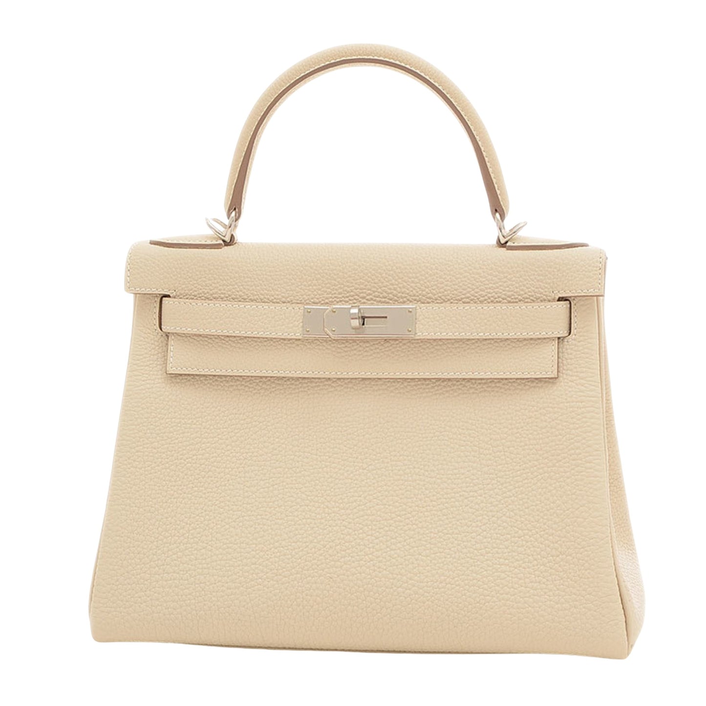 Hermès Kelly 28 Beige Leather Hand Bag