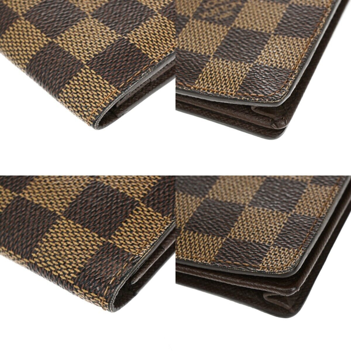 Louis Vuitton Portefeuille Long Brown Canvas Wallet Accessories