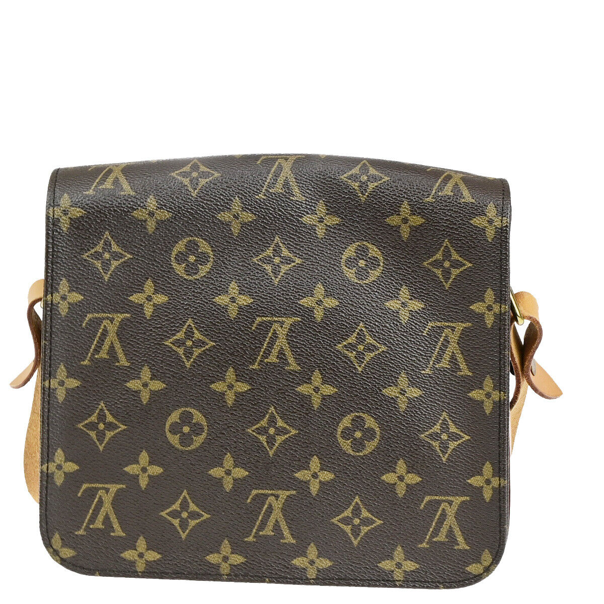 Louis Vuitton Cartouchiere Brown Canvas Shoulder Bag