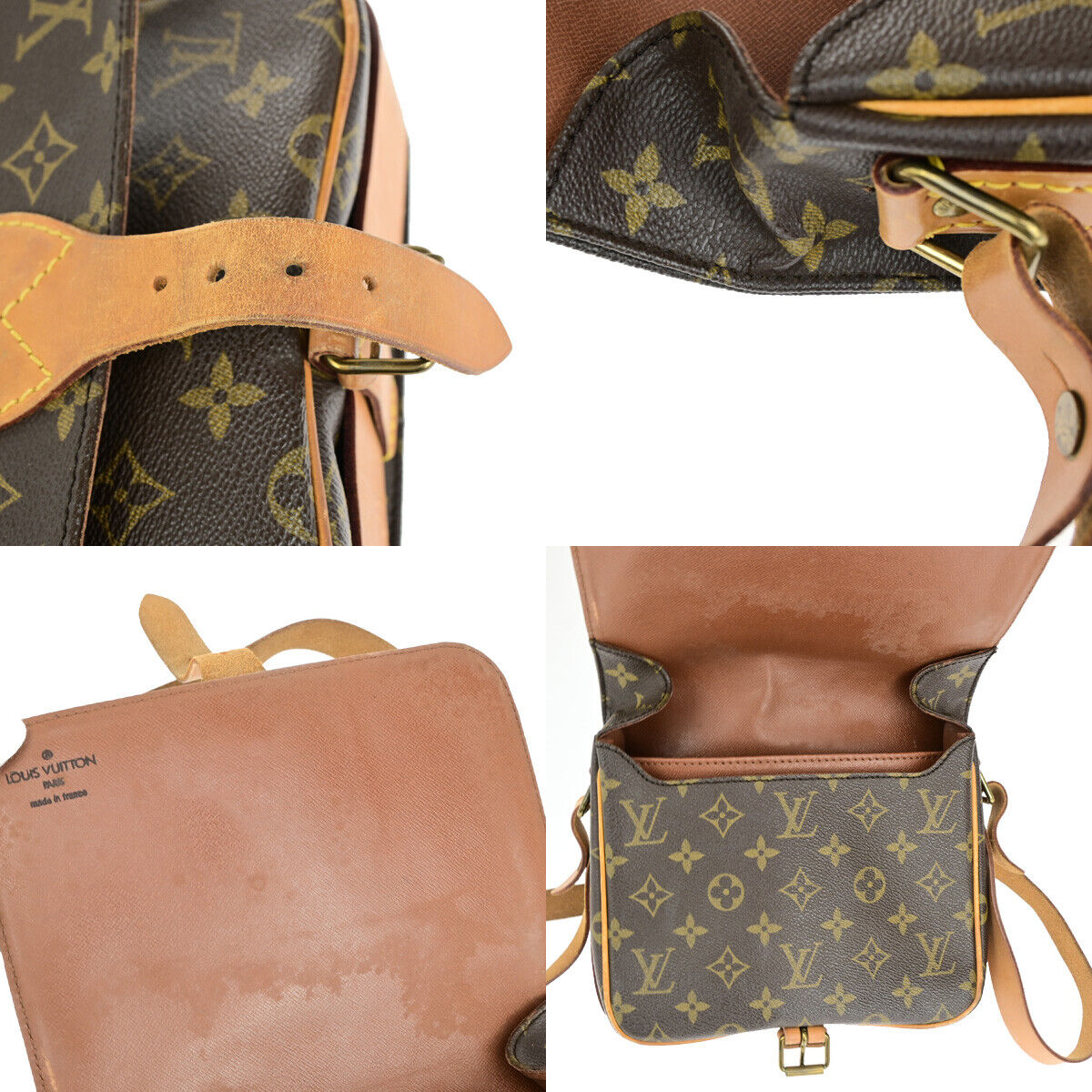 Louis Vuitton Cartouchiere Brown Canvas Shoulder Bag