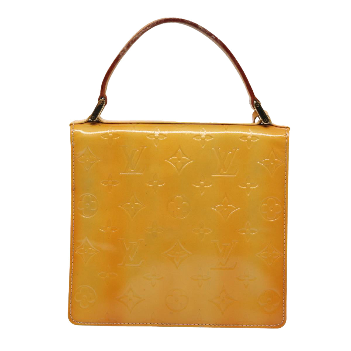 Louis Vuitton Spring Street Camel Patent Leather Hand Bag