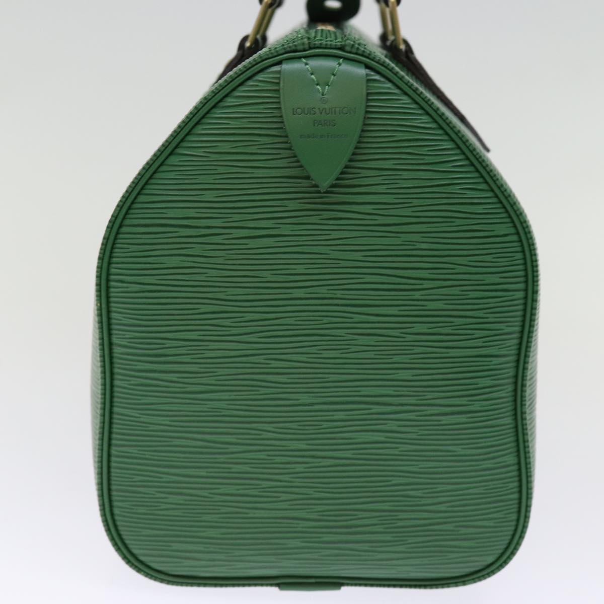 Louis Vuitton Speedy 25 Green Leather Hand Bag