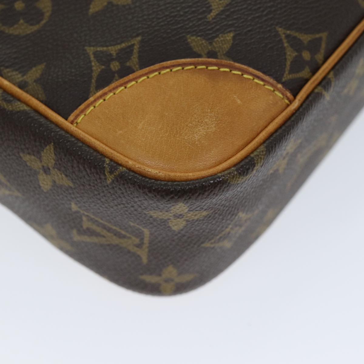 Louis Vuitton Compiegne 28 Brown Canvas Clutch Bag