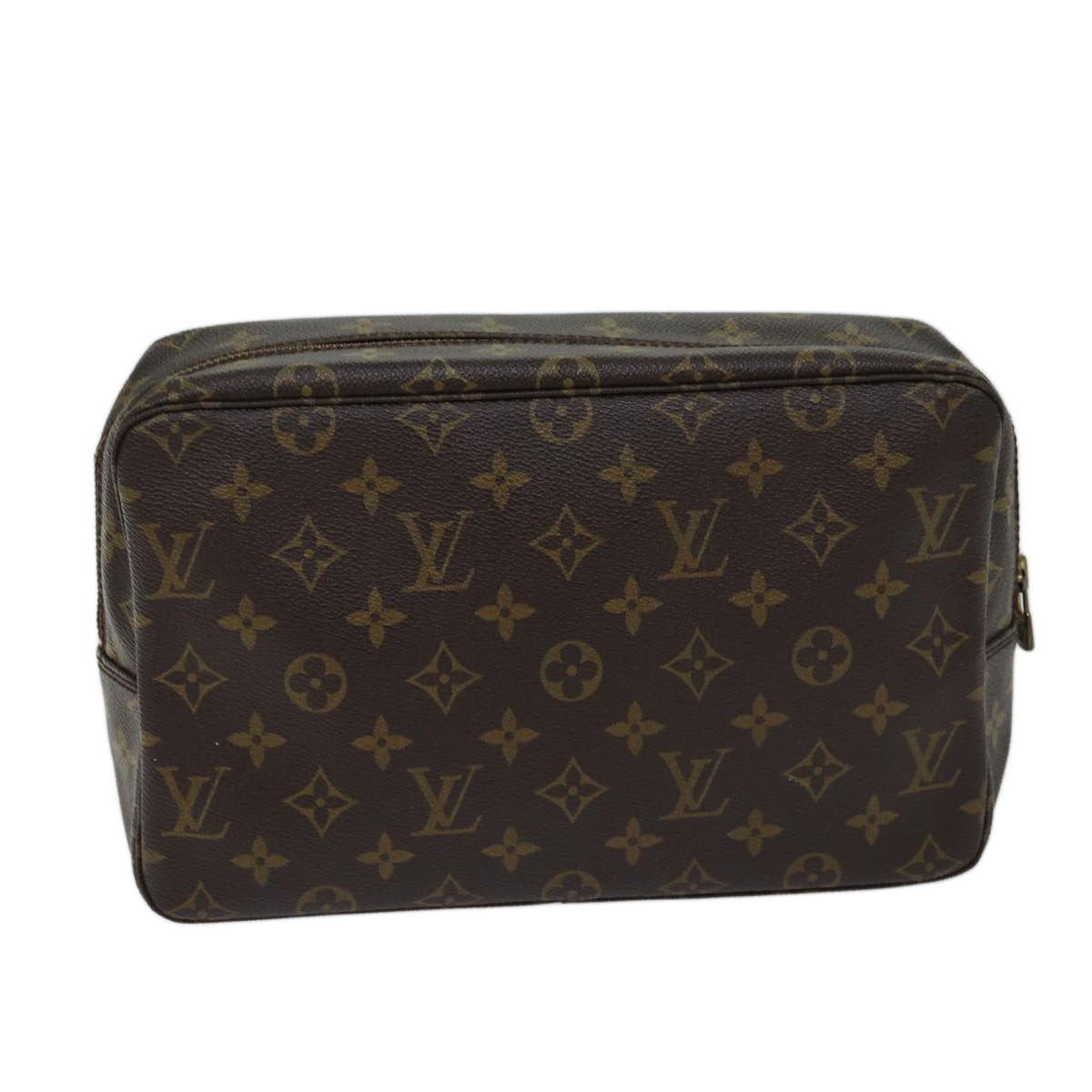 Louis Vuitton Trousse Toilette 28 Brown Canvas Clutch Bag