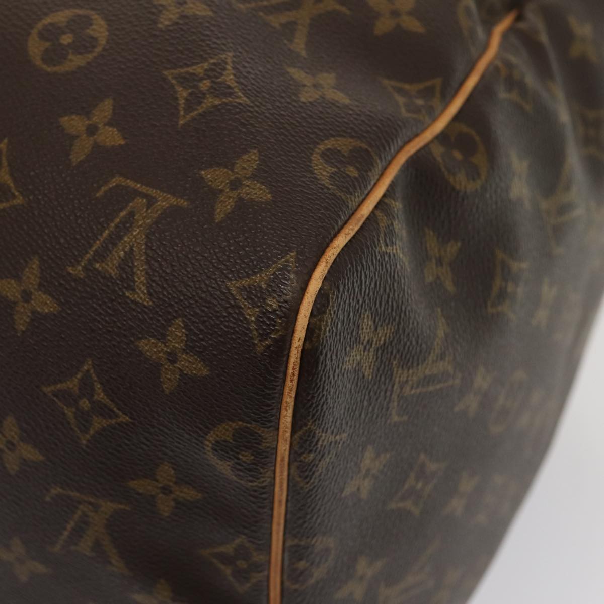 Louis Vuitton Keepall 55 Brown Canvas Travel Bag