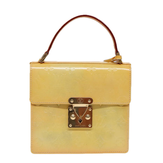 Louis Vuitton Spring Street Yellow Patent Leather Hand Bag