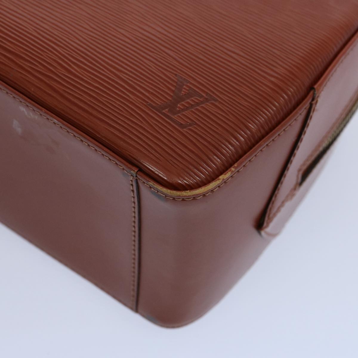 Louis Vuitton Voltaire Brown Leather Hand Bag