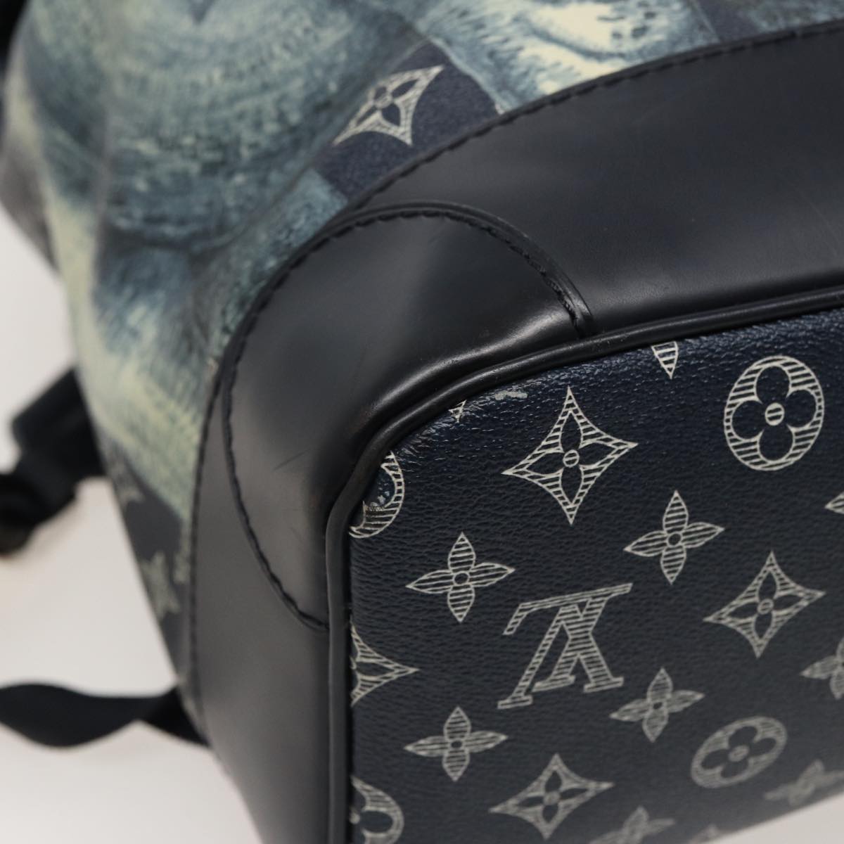 Louis Vuitton Steamer Black Canvas Backpack Bag