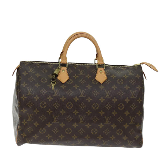 Louis Vuitton Speedy 40 Brown Canvas Hand Bag