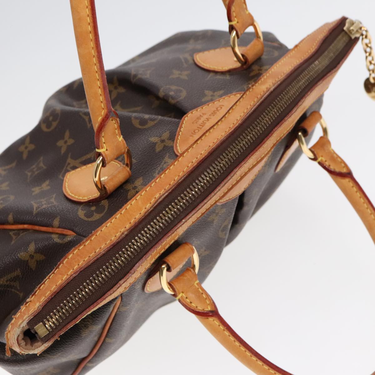 Louis Vuitton Tivoli Brown Canvas Hand Bag