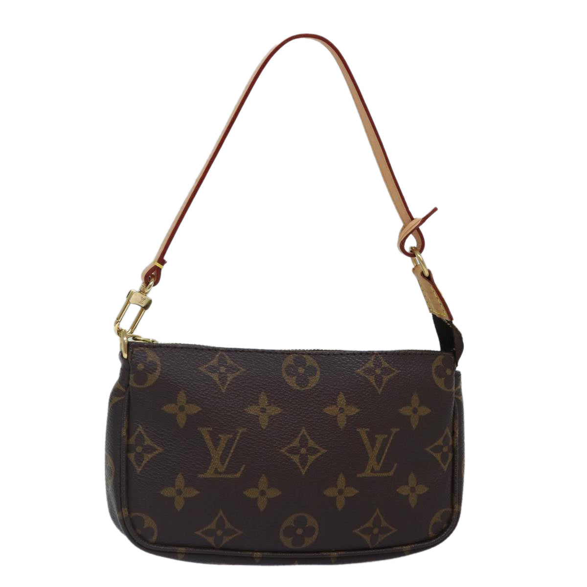 Louis Vuitton Pochette Accessoire Brown Canvas Clutch Bag