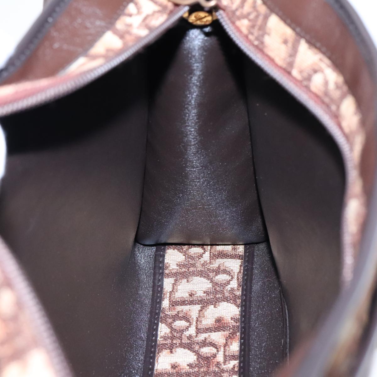 Dior Trotter Brown Canvas Shoulder Bag