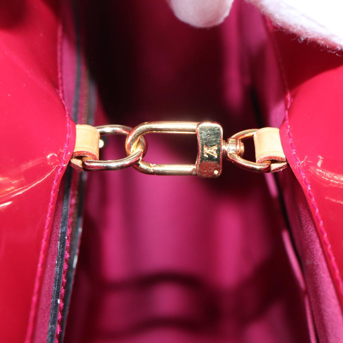 Louis Vuitton Catalina Red Patent Leather Shoulder Bag