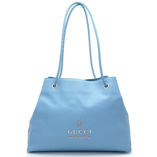 Gucci Gifford Blue Leather Tote Bag