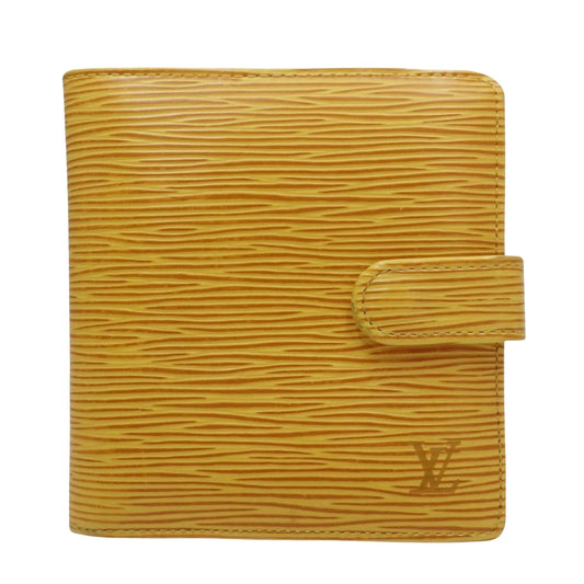 Louis Vuitton Porte billet Yellow Leather Wallet Accessories