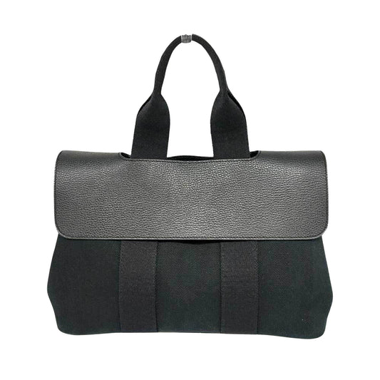 Hermès Valparaiso Black Canvas Hand Bag