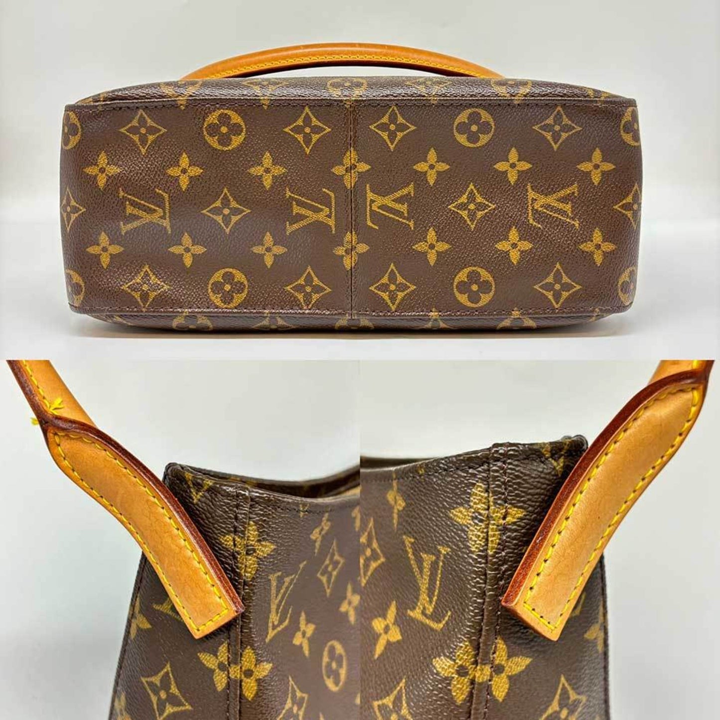 Louis Vuitton Looping GM Brown Canvas Shoulder Bag