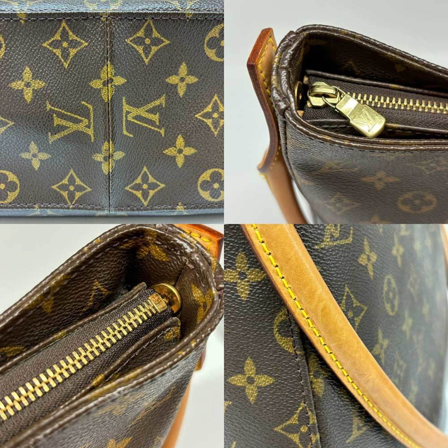 Louis Vuitton Looping GM Brown Canvas Shoulder Bag