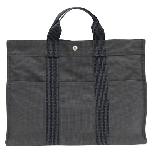 Hermès Herline Grey Canvas Tote Bag