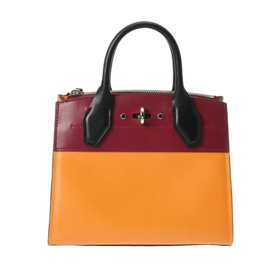 Louis Vuitton City steamer Orange Calfskin Hand Bag