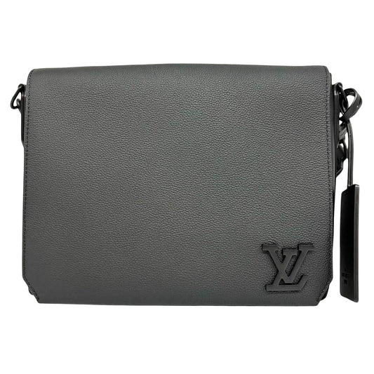 Louis Vuitton Takeoff Black Leather Shoulder Bag