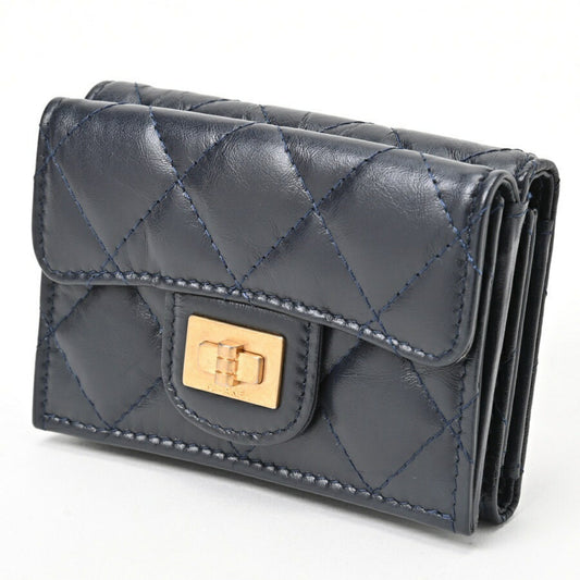 Chanel 2,55 Black Leather Wallet Accessories