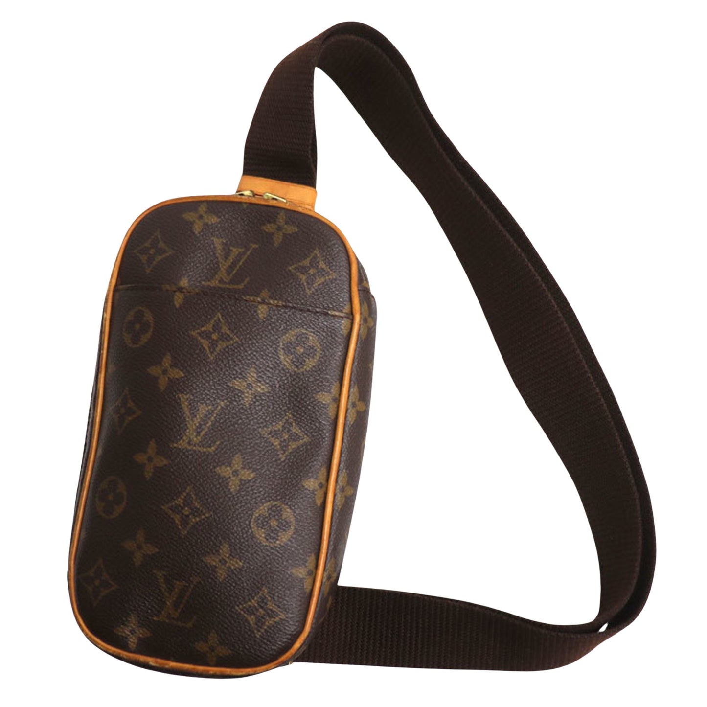 Louis Vuitton Pochette gange Brown Canvas Shoulder Bag