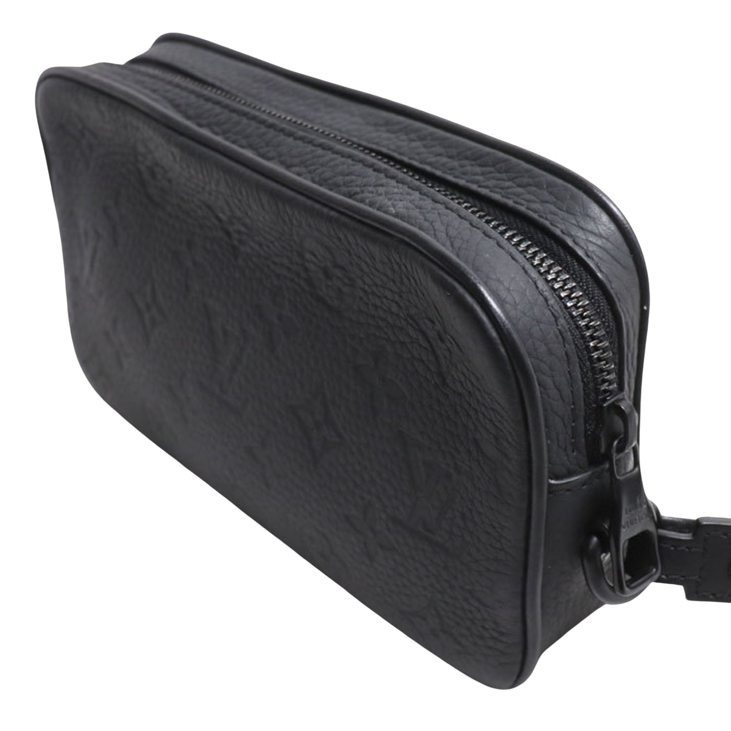 Louis Vuitton Volga Black Leather Clutch Bag