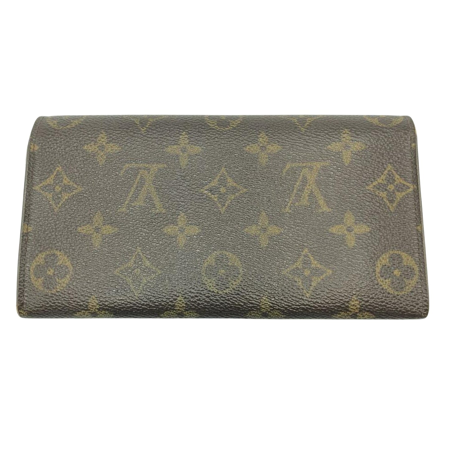 Louis Vuitton Porte Monnaie Credit Brown Canvas Wallet Accessories